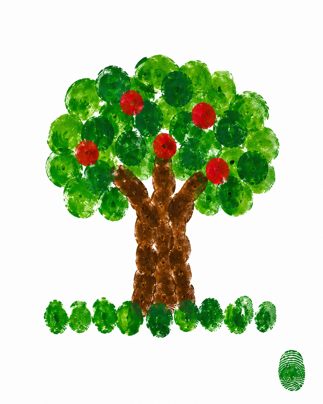 The Tree (with Fruit, and a Line of Grass)