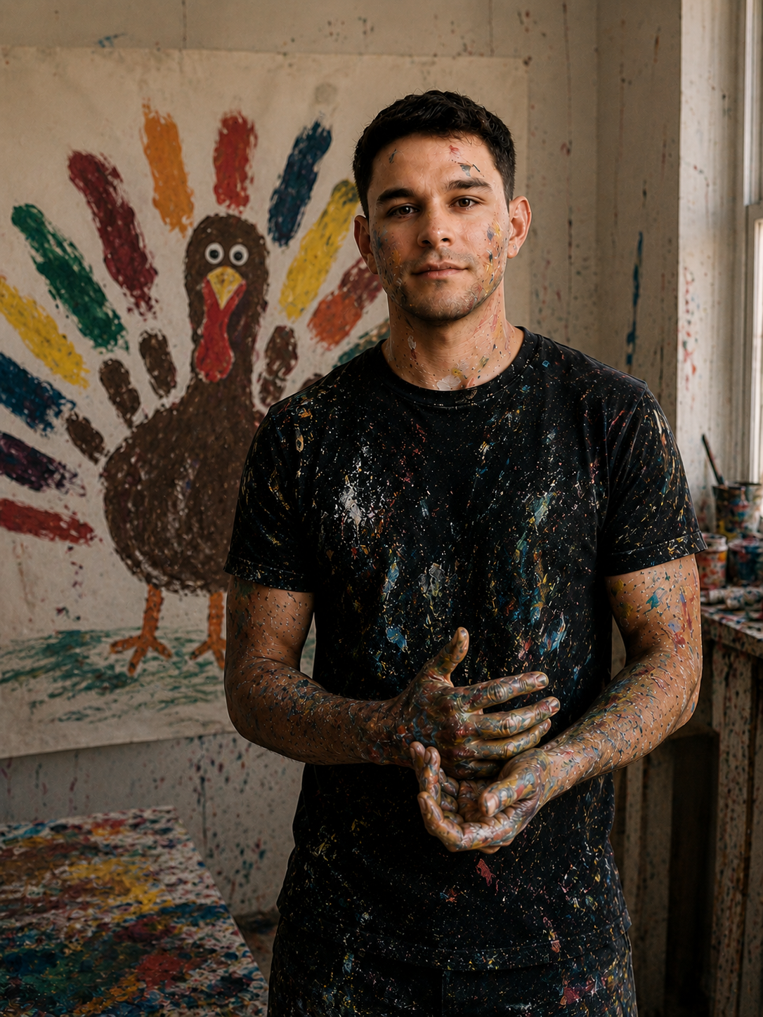 Max Jacobim in the studio, unposed.