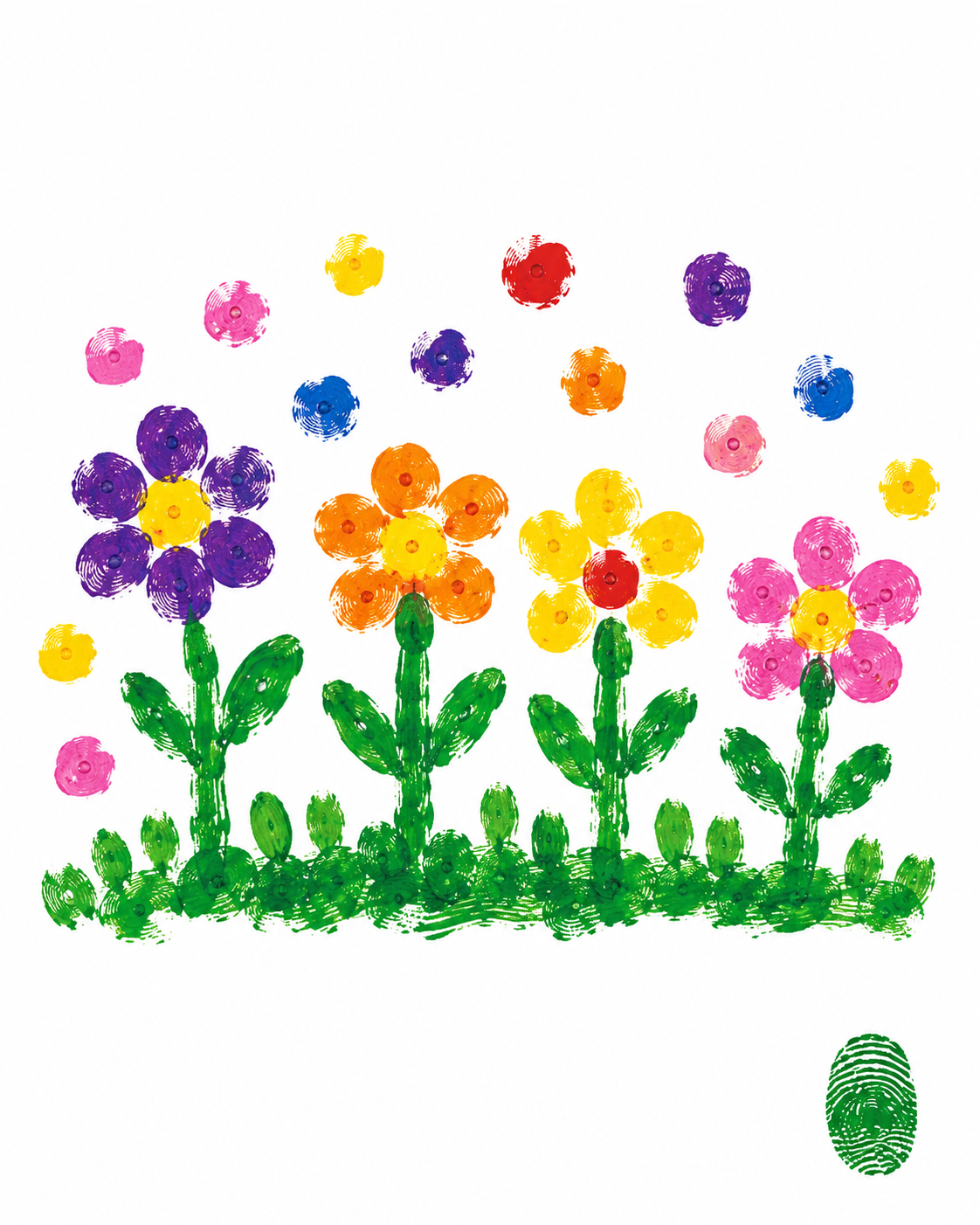 A Garden (Four Flowers, with Distribution)