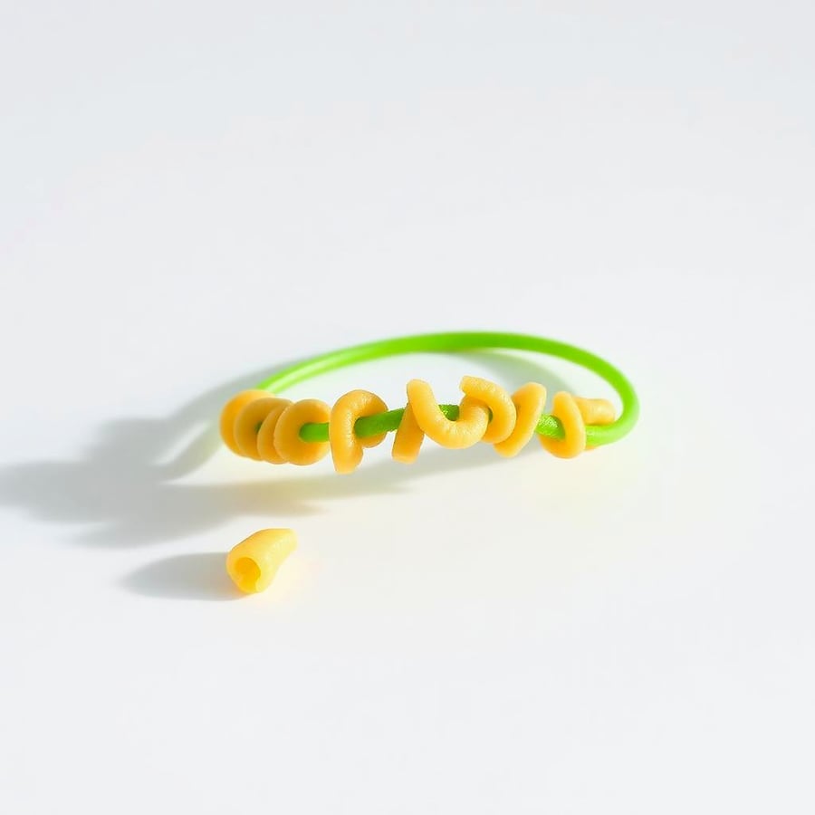 Bracelet (Green Tube Cleaner, with One Element Detached)