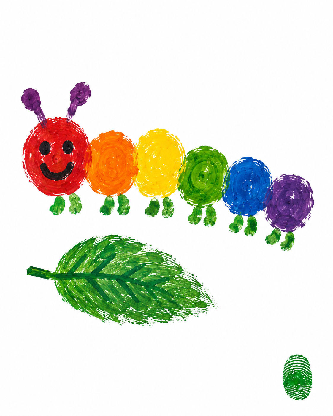 Caterpillar (with Leaf)
